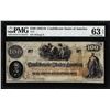 Image 1 : 1862 $100 Confederate States of America Note T-41 PMG Choice Uncirculated 63EPQ