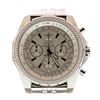 Image 3 : Men's Breitling Bentley 6.75 Stainless Steel Silver Chronograph Watch w/Box & Papers