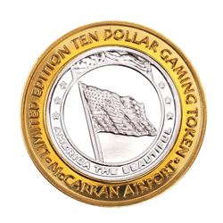 .999 Silver McCarran International Airport Las Vegas, NV $10 Limited Casino Token