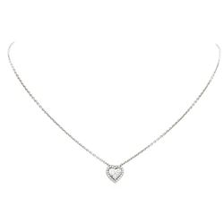 1.44 ctw Diamond Pendant & Chain - Platinum