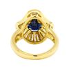 Image 3 : 2.90 ctw Sapphire and Diamond Ring - 18KT Yellow Gold