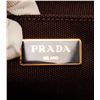 Image 7 : Prada Black White Canvas Medium Canapa Shopping Tote Bag