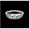 Image 2 : 14KT White Gold 0.55 ctw Diamond Ring