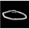 14KT White Gold 5.52 ctw Diamond Tennis Bracelet