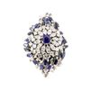 Image 2 : 5.07 ctw Blue Sapphire Ring - 14KT White Gold
