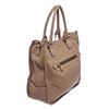 Image 3 : Prada Taupe Pebbled Leather Satchel Shoulder Bag