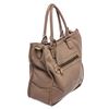 Image 5 : Prada Taupe Pebbled Leather Satchel Shoulder Bag