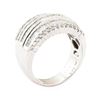 Image 4 : 1.34 ctw Diamond Ring - 18KT White Gold