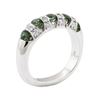 Image 4 : 1.04 ctw Green Tourmaline and Diamond Ring - 14KT White Gold