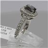 Image 2 : 2.03 ctw Brown and White Diamond Ring - 14KT White Gold
