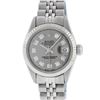 Image 1 : Rolex Ladies Stainless Steel Slate Grey Diamond 26MM Datejust Wristwatch