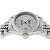 Image 2 : Rolex Ladies Stainless Steel Slate Grey Diamond 26MM Datejust Wristwatch