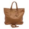 Image 4 : Prada Tan Leather Double Handle Tote Bag