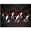 Image 1 : Ruby Glasses Hand Painted #1030194