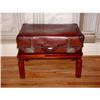 Image 1 : English Leather Suitcase Coffee Table 19th #1030218