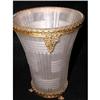 Image 1 : Vase Satin Glass gold Filigree C.1900 #1030261