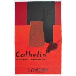 Cathelin   Bottle and Grapes, 1987 #1030345