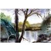 Image 1 : Original watercolor "Forest landscape" #1030528