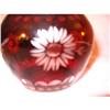 Image 1 : Glass Vase-Ruby Red #1030550