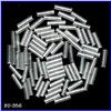 Image 1 : 4000 VINT SILVER LINED GLASS TUBE BEADS 10mm #1030558