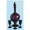 Image 1 : Amethyst Art Glass Decanter Set #1030639