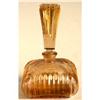 Image 1 : Czech Elegant Amber Deco Glass Perfume Bottle #1030650