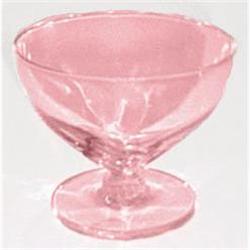 Imperial Pink Elegant Glass Pinch Sherbet Set #1030916