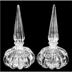 Crystal Spires Perfume Bottles - Pair #1030920