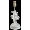 Image 1 : DANCING COUPLE Frosted Crystal Art Deco Lamp #1030982