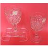 Image 1 : Pair  Early  Flint Glass Goblets, Wedding Ring #1031011