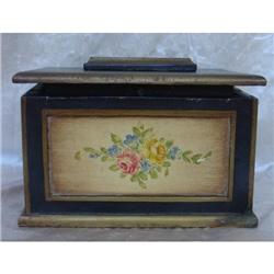 Antique Folk Art Hand Painted Box #1031019