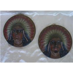 Native American Indian Ceramic Plaques #1031020