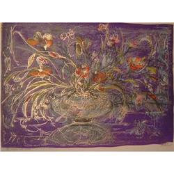 Floral Mystic litho by Edna Hibel #1031022