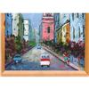 Image 1 : ORIG OIL PAINTING STREET SCENE IN CHILE #1031123