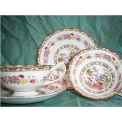 2  Paragon Teacups with Manchu  design #1031364