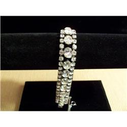 WEISS SIGNED VINTAGE RHINESTONE BRACELET #1031526