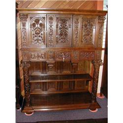 C.1890 Heavily Carved French Cabinet #1040543