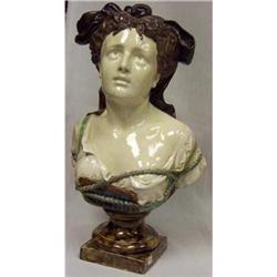 MAJOLICA BUST  #1040591