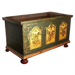 STUNNING AUTHENTIC PAINTED BLANKET CHEST c.1800#1040792