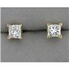 Image 1 :  PRINCESS CUT DIAMOND Earrings 1.25 CARATS!! #1040810