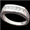 Image 1 :  GENTS PLATINUM DIAMOND WEDDING BAND .75 CARATS#1040812