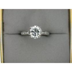 Antique Platinum DIAMOND Engagement Ring #1040814