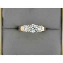 3 DIAMOND ENGAGEMENT RING WEDDING BAND #1040815