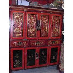 Oriental Lacquered Cupboard #1040827