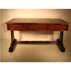 Antique Regency-style Leather Top Desk #1040833