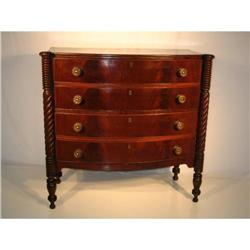 Antique Mahogany Sheraton Dresser #1040835