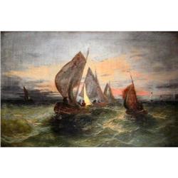 Fabres & Costa A. Painting, Sunset In the Ocean#1040904