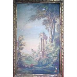 Italian Rare Oil on Canvas Painting #1040911