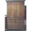 Image 1 : ANTIQUE MAHOGANY LINEN PRESS #1040929