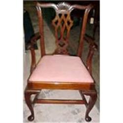 Set of Eight Mahogany Chippendale Dining Chairs#1040955